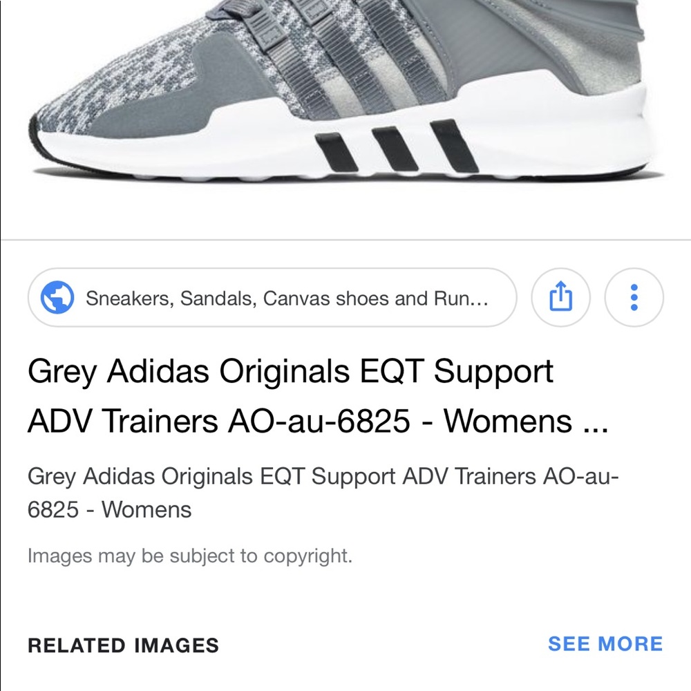 Adidas womens grey eqt support adv